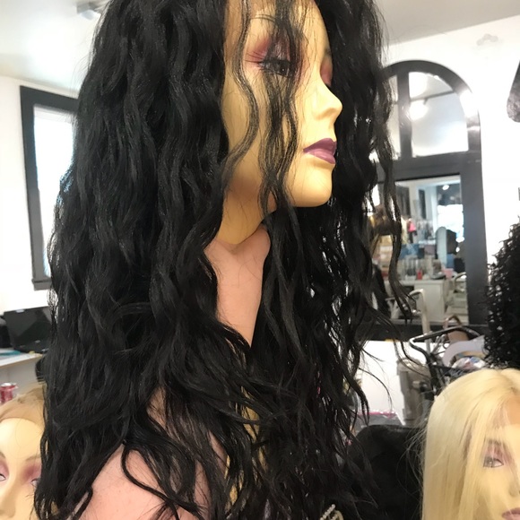 Wig Long Lacefront Black Curly Sexy Wild curls Wig main image 4